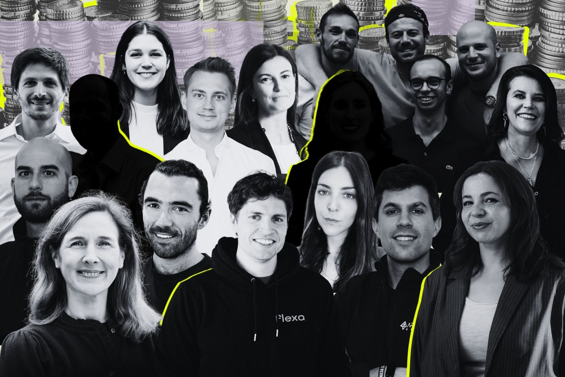 Some of the founders and investors mentioned below. Full names at the bottom of the article. Credit: Press photos/Impact Loop design