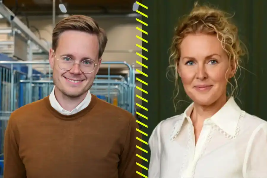 Markus Danell, verksamhetsledare på Wargön Innovation och Linda Bohlin Trajkovski, vd på Innovatum. Foto: Filippa Bohlin/Pressbild.