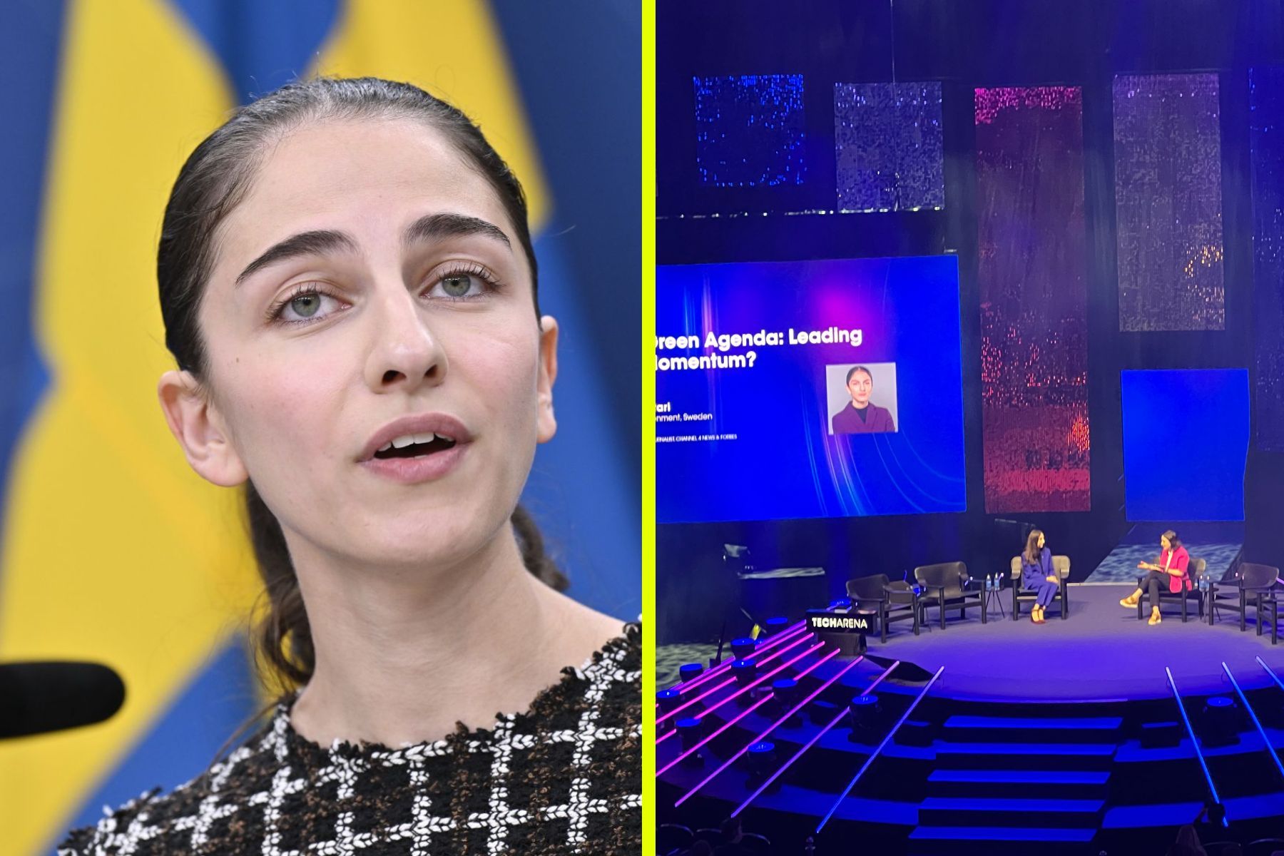 Klimat- och miljöminister Romina Pourmokhtar. Foto: TT / Impact Loop.