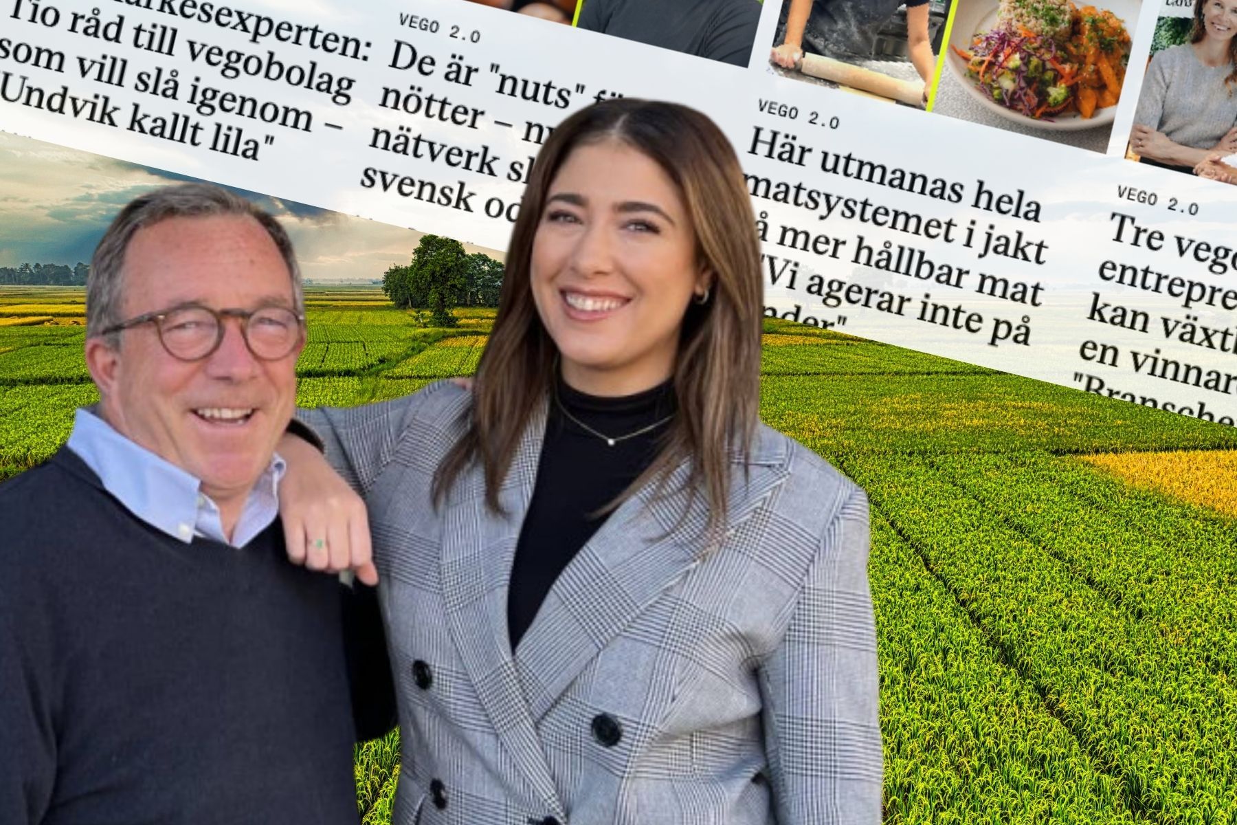 Proteinish grundare Peter Bolinder och Isabelle Egholt Falck. Foto: pressbild.