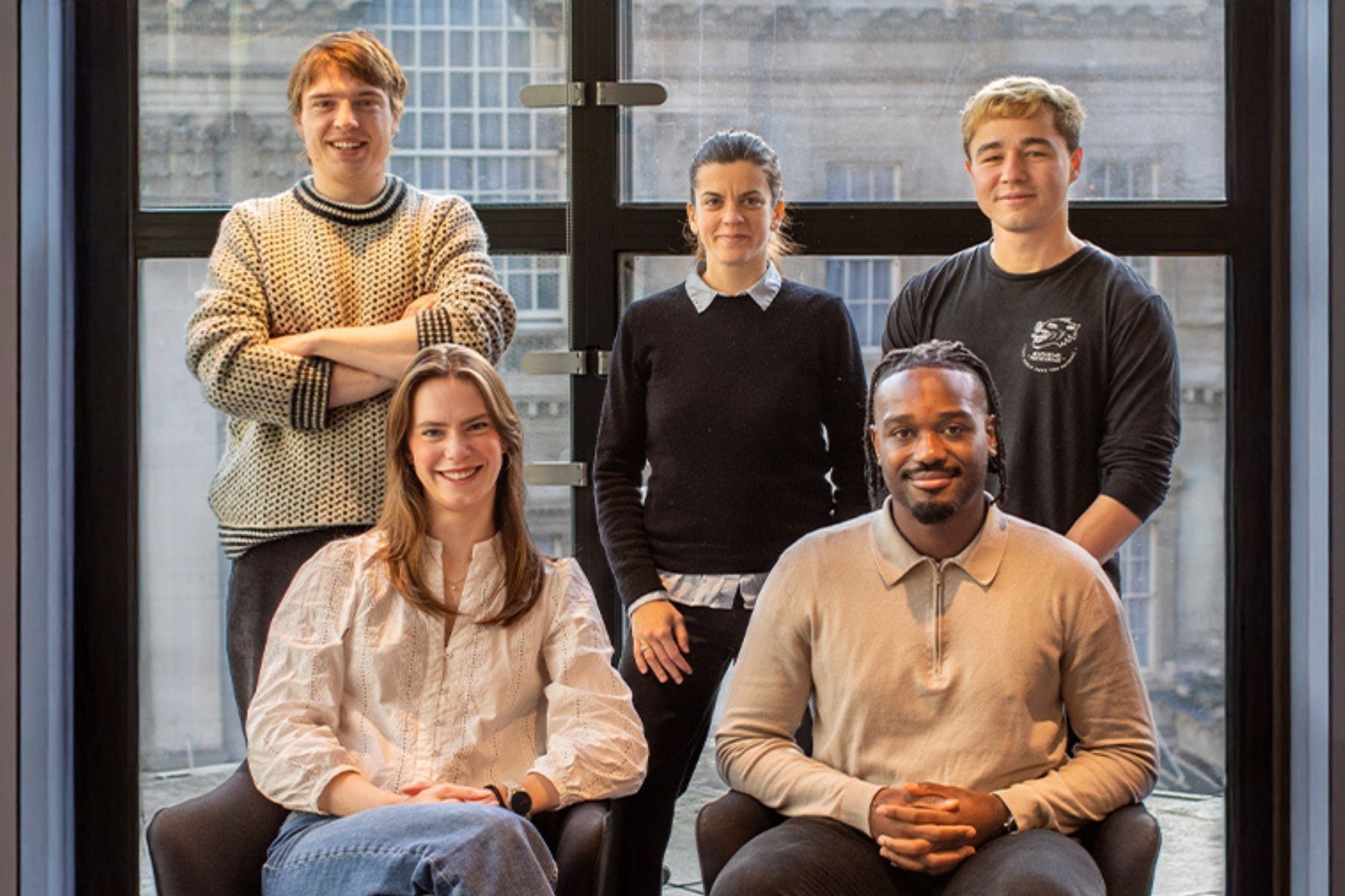 The cofounders and team of Maiven