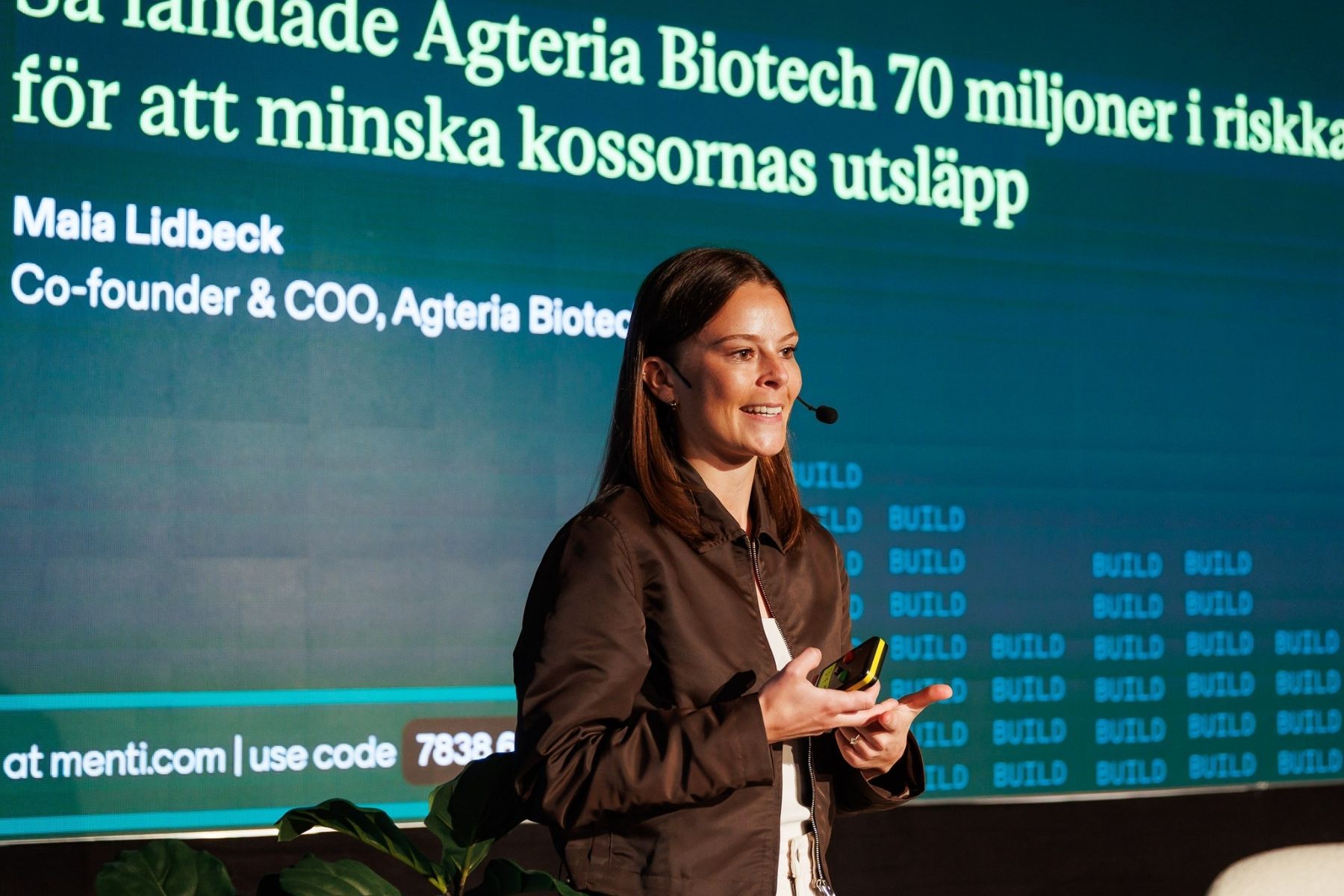 Maia Lidbäck, medgrundare och operativ chef på Agteria Biotech. Foto: John Resborn.