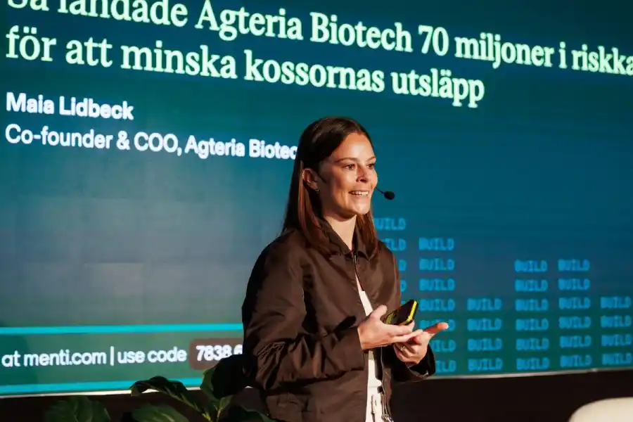 Maia Lidbäck, medgrundare och operativ chef på Agteria Biotech. Foto: John Resborn.