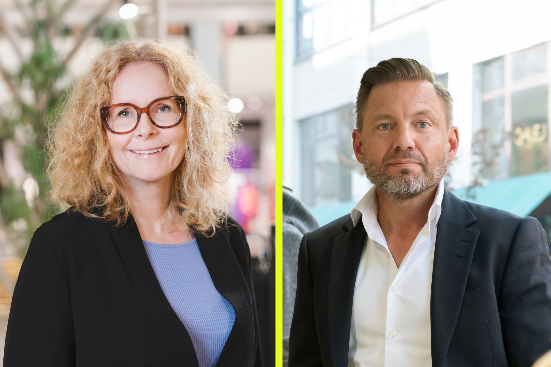 Elisabeth Peregi, vd och koncernchef på Kappahl och Martin Hallander, vd på Arkivet. Foto: pressbilder.