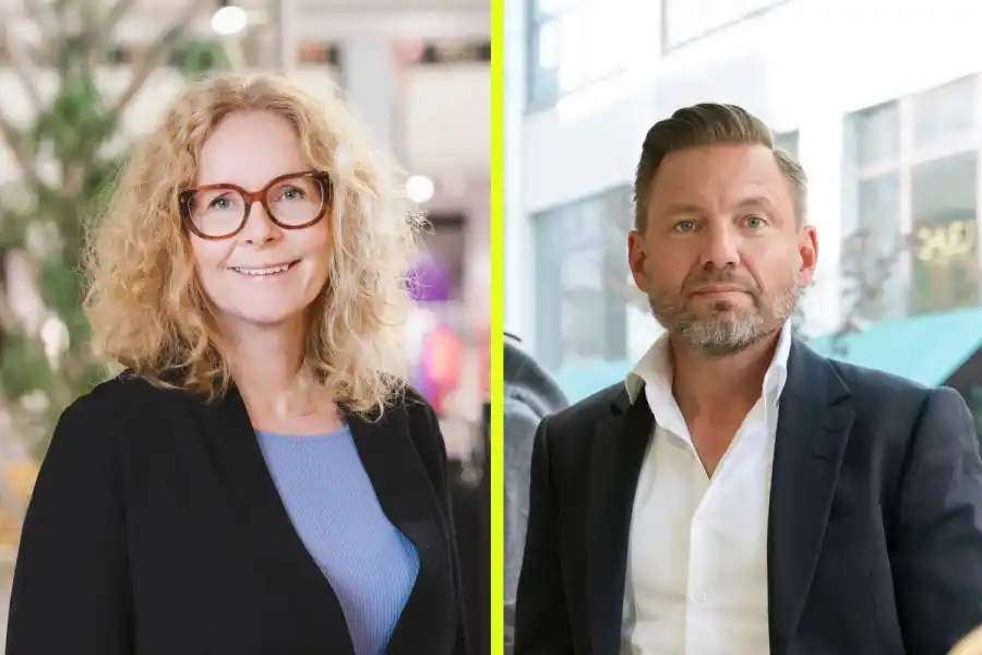 Elisabeth Peregi, vd och koncernchef på Kappahl och Martin Hallander, vd på Arkivet. Foto: pressbilder.