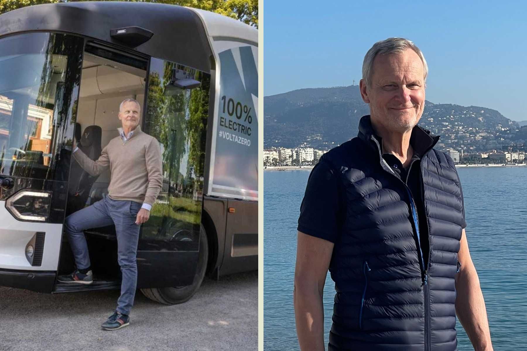 Volta Trucks grundare Carl-Magnus Norden. Foto: Cornelia Jönsson/TT och privat.