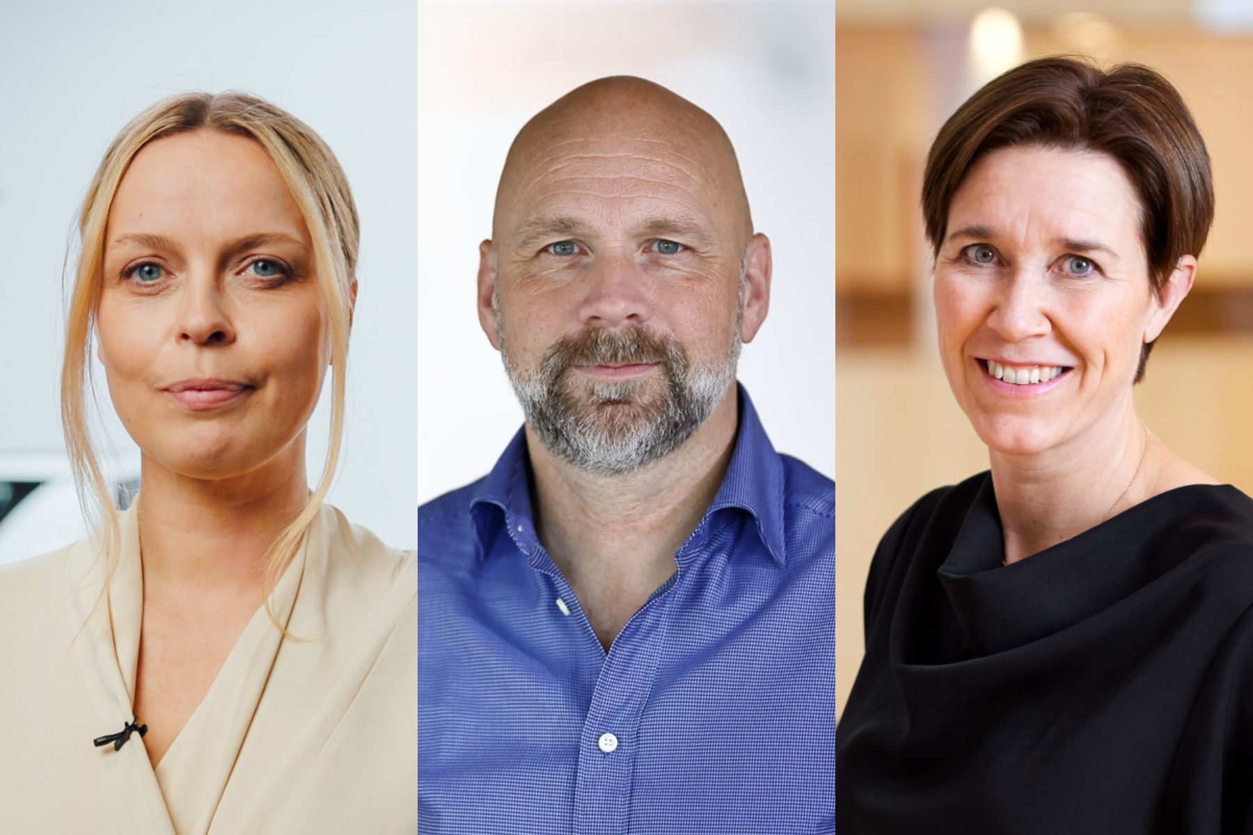 Fredrika Klarén (Polestar), Mattias Philipsson (Svensk Plaståtervinning) och Kerstin Lindvall (Ica). Foto: Pressbilder