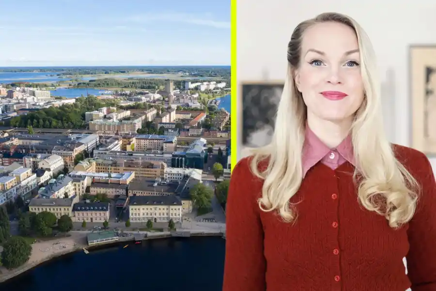 Hållbarhetsprofilen Emma Sundh som föreläser på "Omställd vid första ögonkastet". Foto: Pressbild & TT Bild.