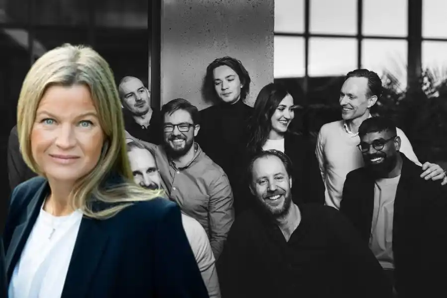 Jenny Bjuhr Berggren och Bardos team. Foto: pressbilder.