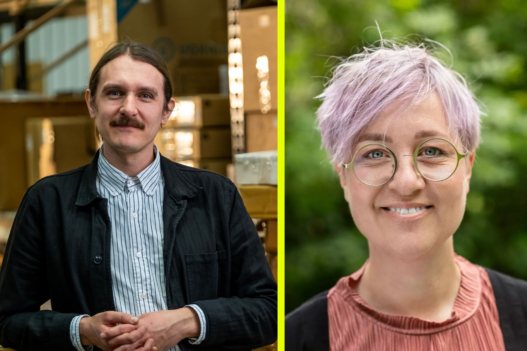 Andreas Anderholm Pedersen och Maja Jakobsson. Foto: pressbilder.