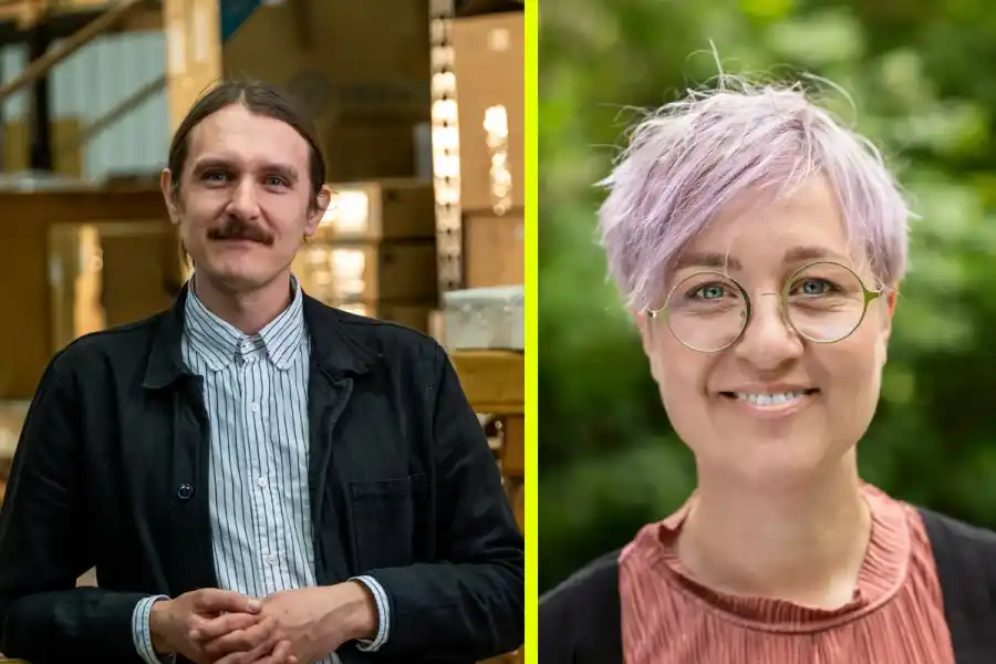 Andreas Anderholm Pedersen och Maja Jakobsson. Foto: pressbilder.