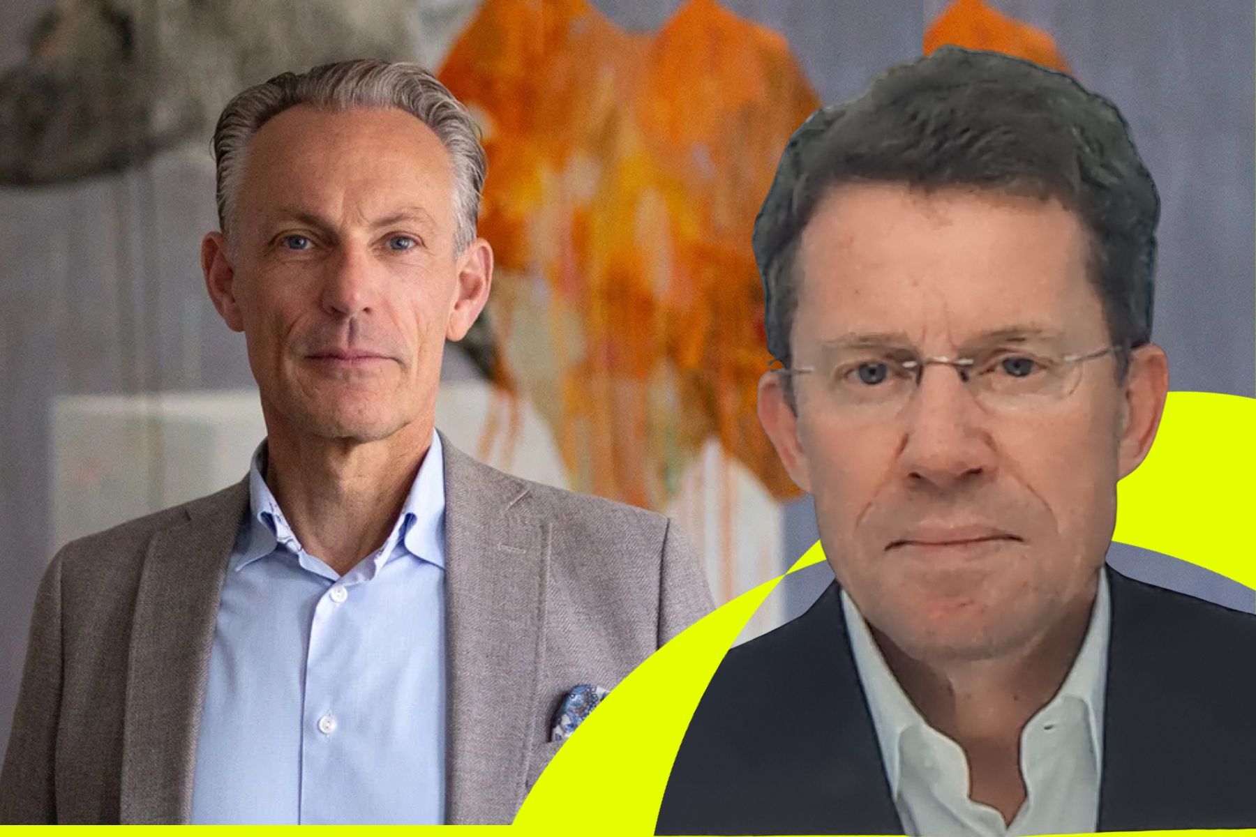 Clas Gunneberg, avgående vd, och Leif Ottosson, ny vd. Foto: pressbild/privat.