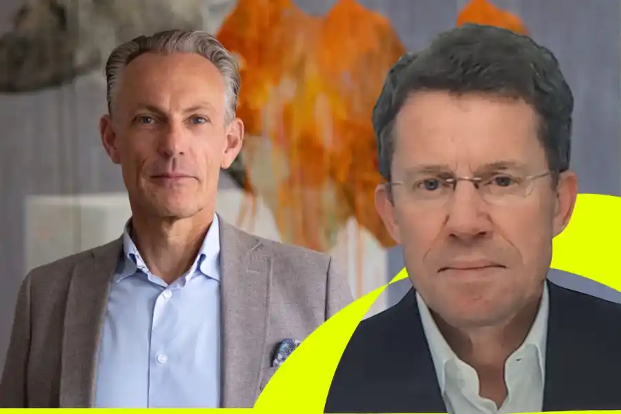 Clas Gunneberg, avgående vd, och Leif Ottosson, ny vd. Foto: pressbild/privat.