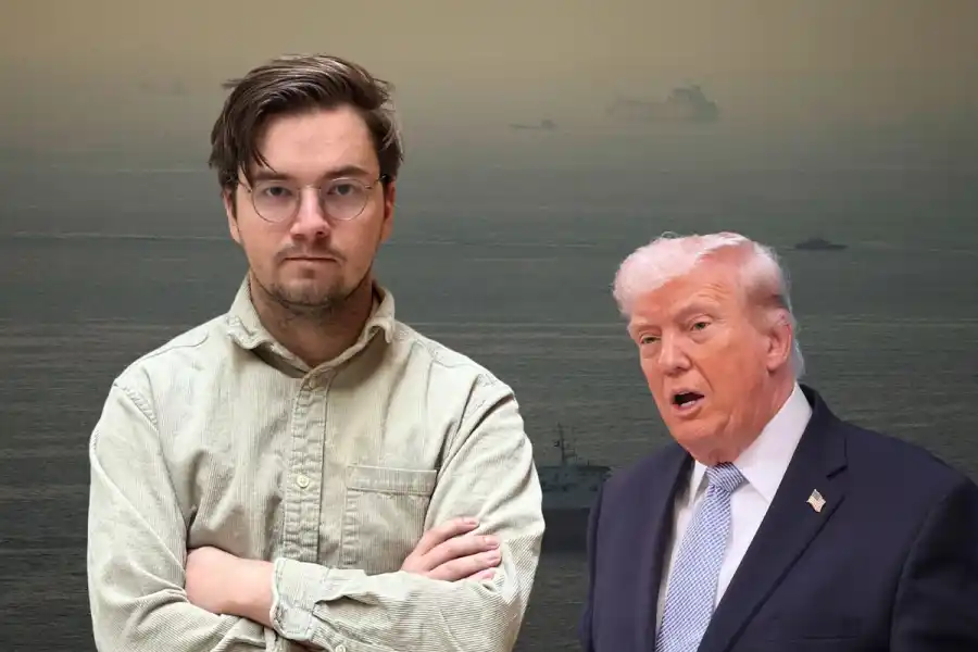 Gabriel Nilsson och Donald Trump. Foto: Energy Loop/TT.