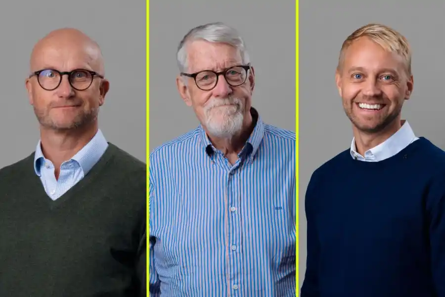 Eric Feldt, Göran Wiklund och Henrik Juhlin på Zero Mission. Foto: Pressbilder.