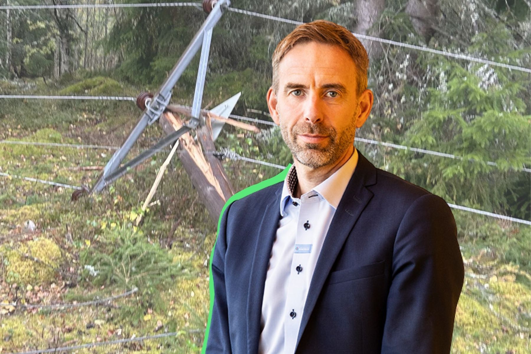 Fridolf Eskilsson, vd på Jönköping Energi. Foto: Pressbilder (montage).