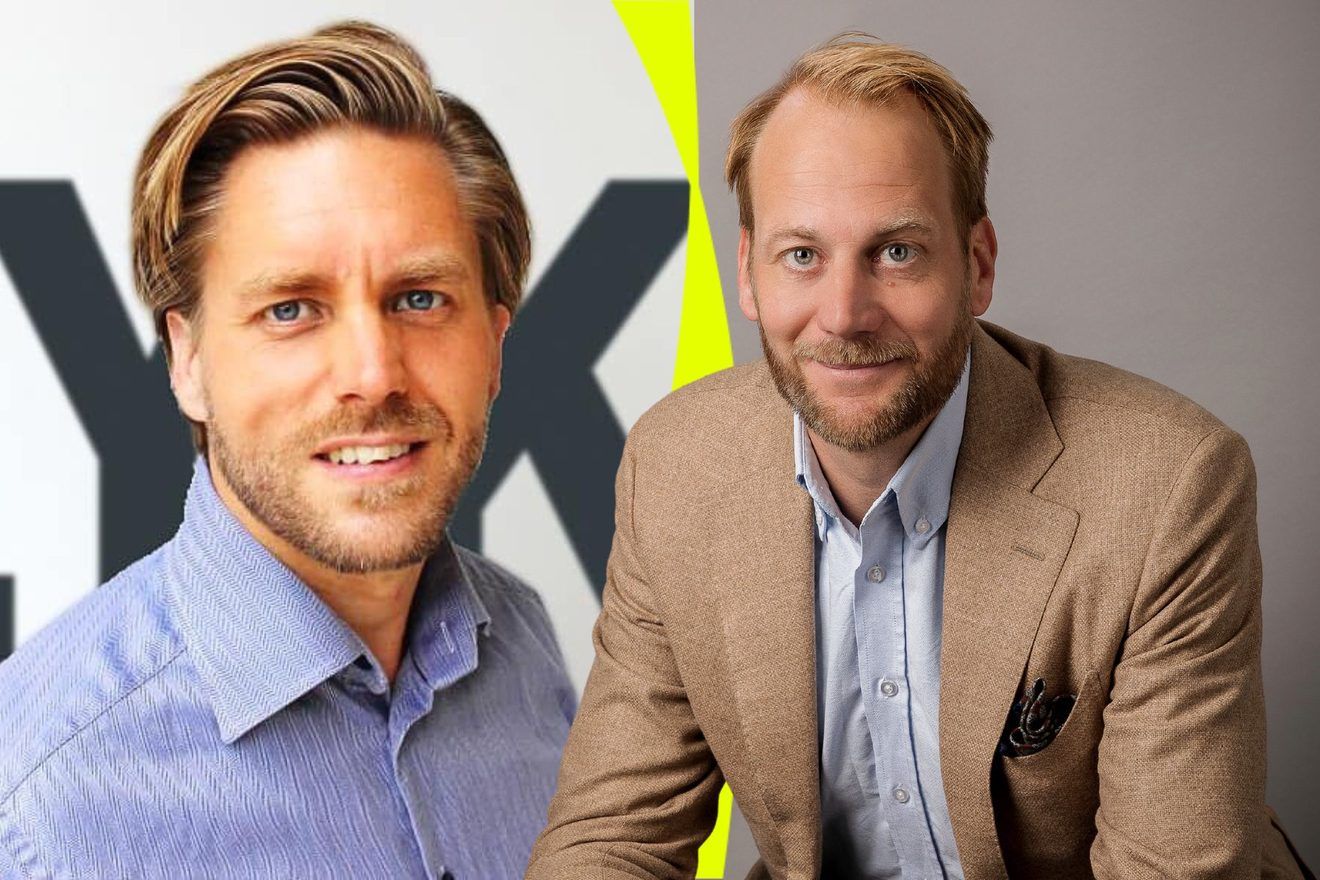 Tom Thörnblom, hållbarhetschef på Lyko och Jonas Arnberg, detaljhandelsexpert på Hållbar e-handel. Foto: press.