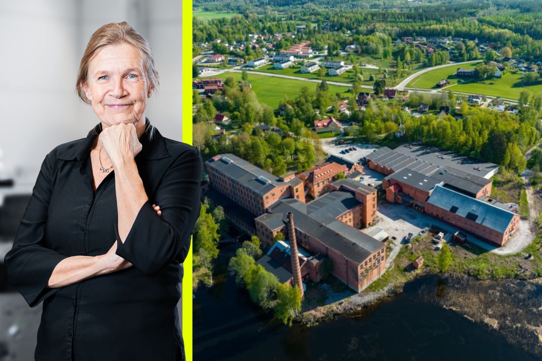 Åsa Strandberg, grundare och vd på Respin som ska leverera återvunnet fiber till Holma spinneri. Foto: Pressbilder.