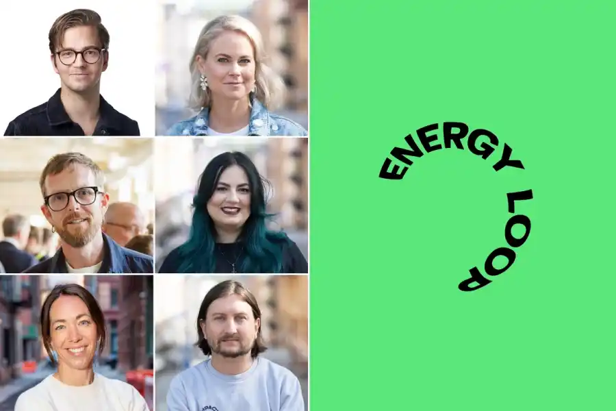 Teamet bakom Energy Loop: Gabriel Nilsson, Camilla Bergman, Andreas Jennische, Diana Demin, Jenny Kjellén och Johann Bernövall.