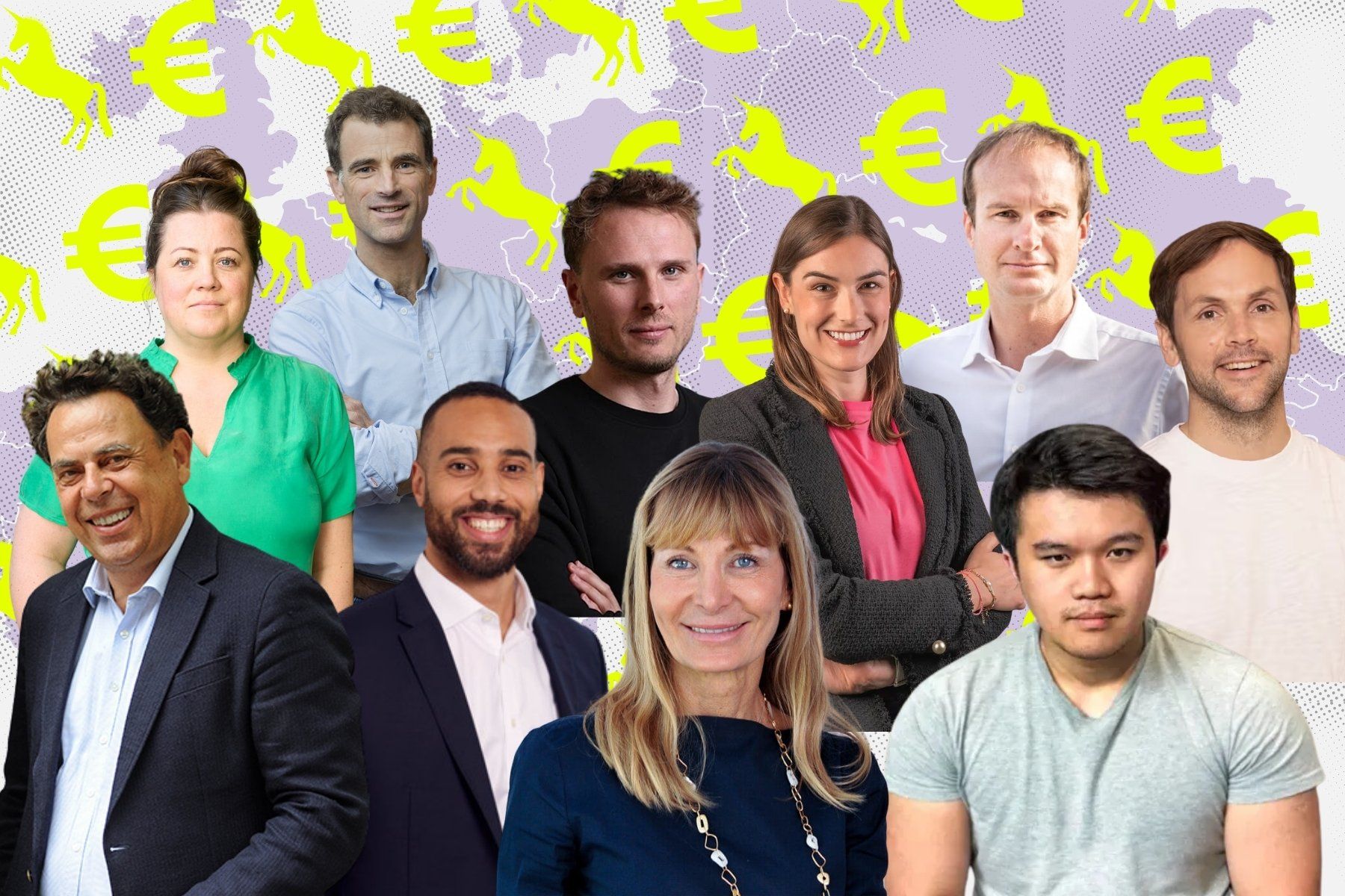 Some of the European unicorn leaders in Impact Loop's deep dive. See photo description at the bottom. Photos: Press/Impact Loop.