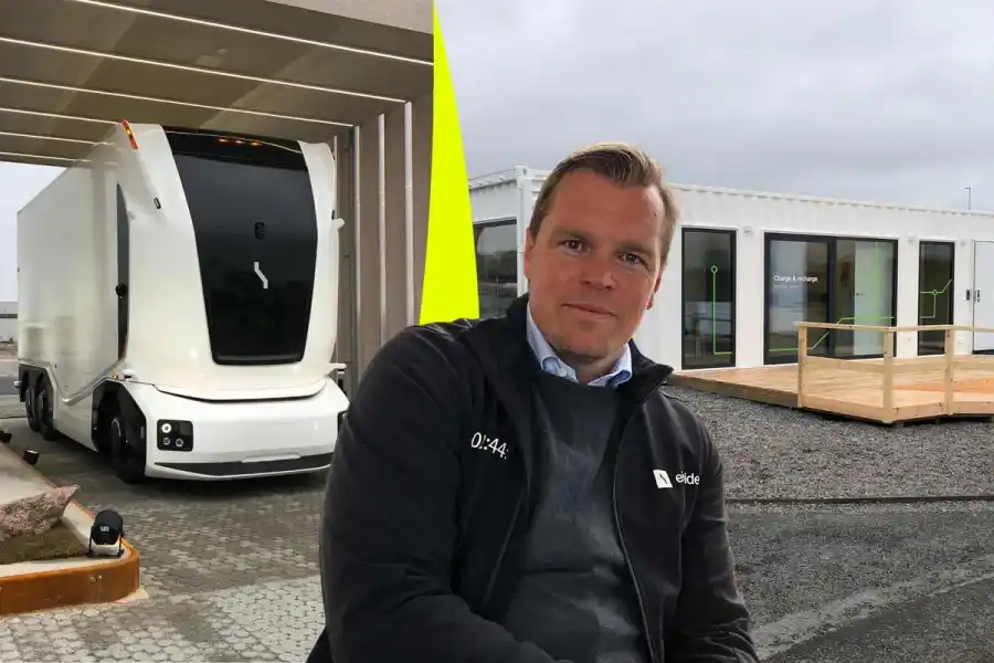 Robert Falck, medgrundare och vd på fraktteknikbolaget Einride. Foto: Rikard Rosell.