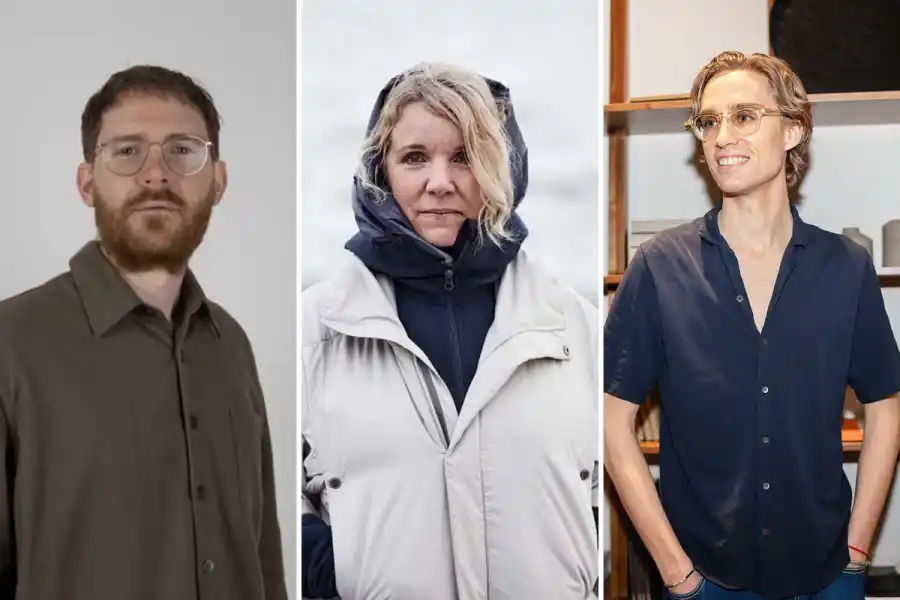 Jimmy Heibert, vd och grundare av Plick, Eva Karlsson, vd för Houdini Sportswear och Sebastian Rudenstam, vd och grundare av Beleco.