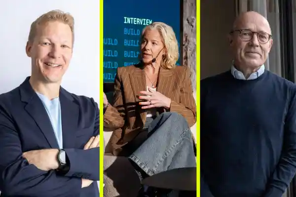 Dennis Nobelius, vd på Syre och styrelseledamöterna Susanna Campbell och Harald Mix. Foto: Pressbilder.