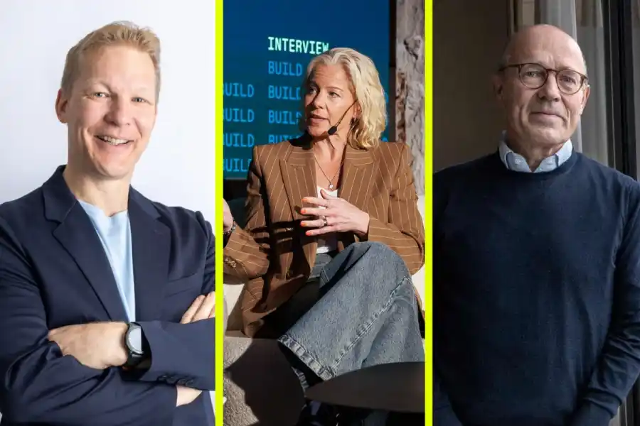 Dennis Nobelius, vd på Syre och styrelseledamöterna Susanna Campbell och Harald Mix. Foto: Pressbilder.