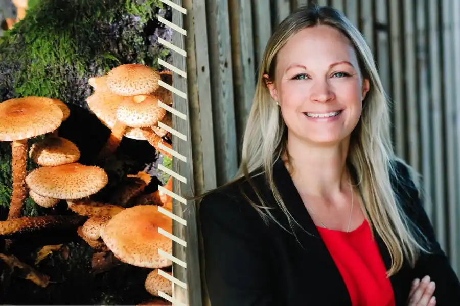 Susanne Gløersen, grundare av The Future is Fungi Award och The Fungi Investment Collective. Pressfoto.