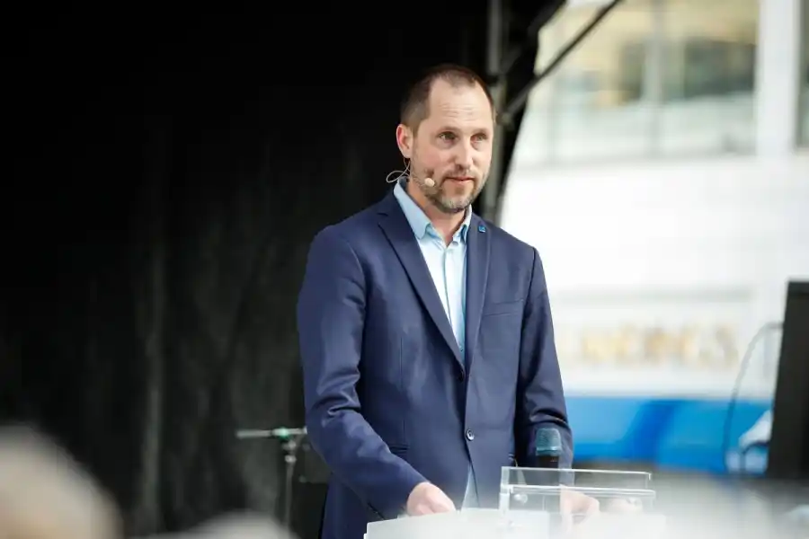 Erik Pelling (S), kommunstyrelsens ordförande i Uppsala. Pressbild.