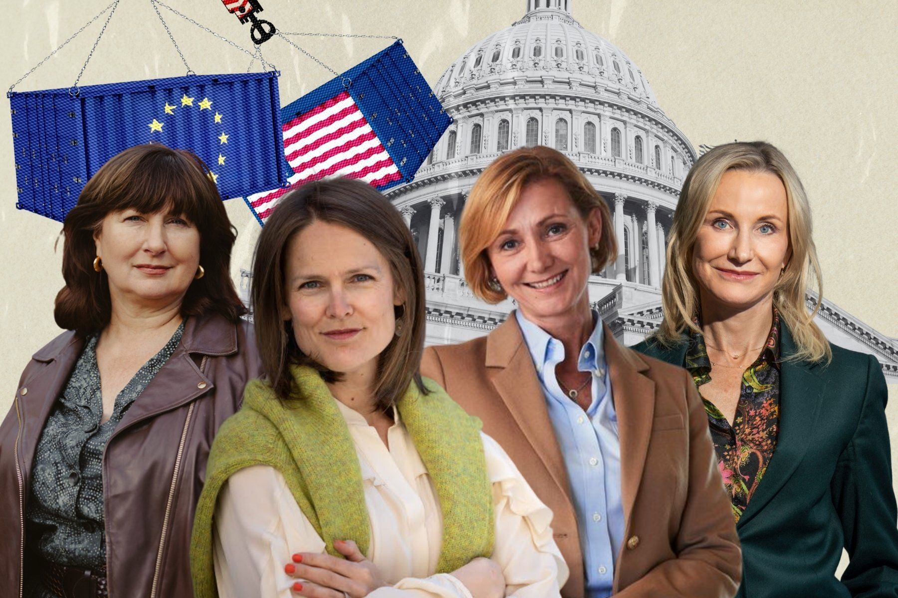 Jane Walerud på Walerud Ventures, Kristina Söderberg på SEB Greentech VC, Lowina Lundström på InnoEnergy, Pia Sandvik på Teknikföretagen. Foto: Pressbilder. Grafik: Diana Demin.