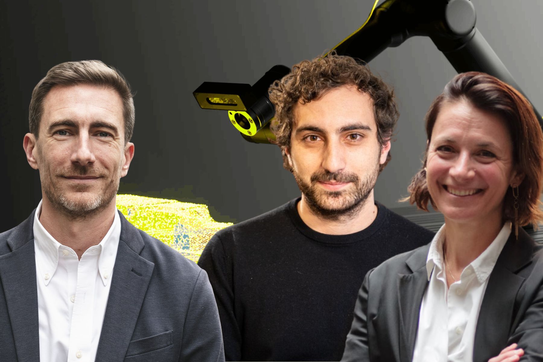 Inbolt CEO Rudy Cohen (left), Christophe Defert, partner, Bridges Climate Transition Partners (centre), and Françoise Le Poulichet, operating partner, Shift4Good. Press photos