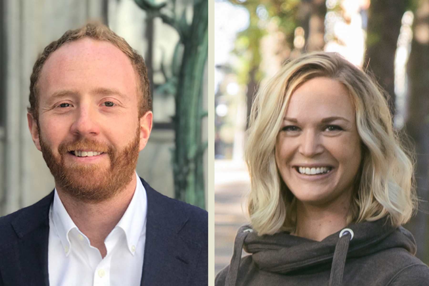 Hugo Mörse, verksamhetschef för Leksell Social Ventures och Linda Kvarnström, vd för Just Arrived. Foto: pressbilder.