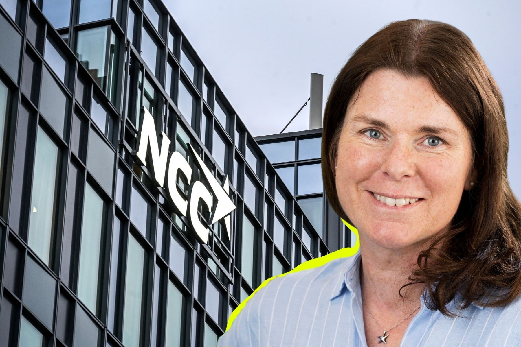 Christina Claeson-Jonsson, chef för forskning och innovation på NCC Group. Pressbilder / Canva (montage).