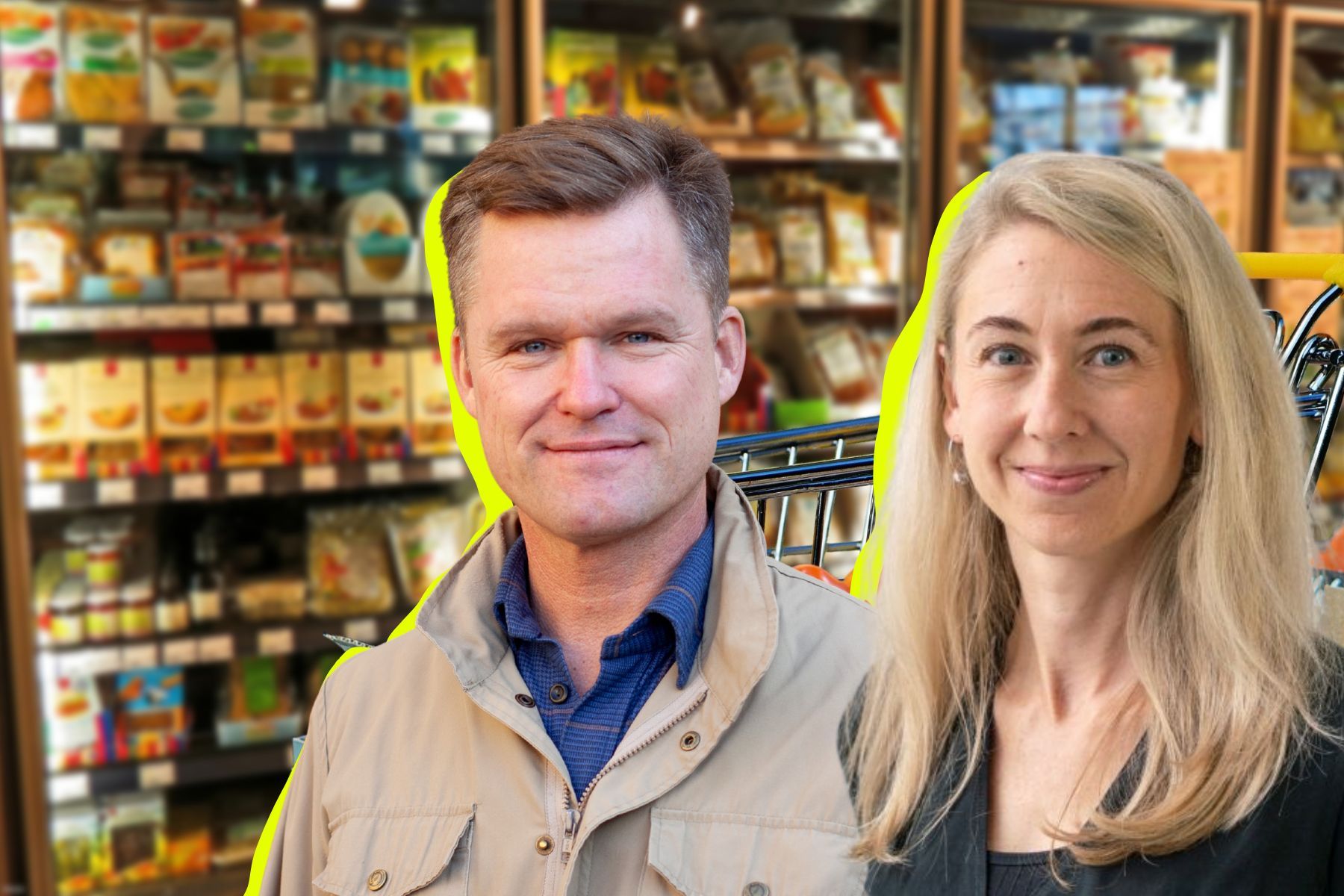 Gustaf Lind, generalsekreterare på Världsnaturfonden WWF och Malin Jonell, forskare vid Beijerinstitutet. Foto: Saga Sandin/pressbild.