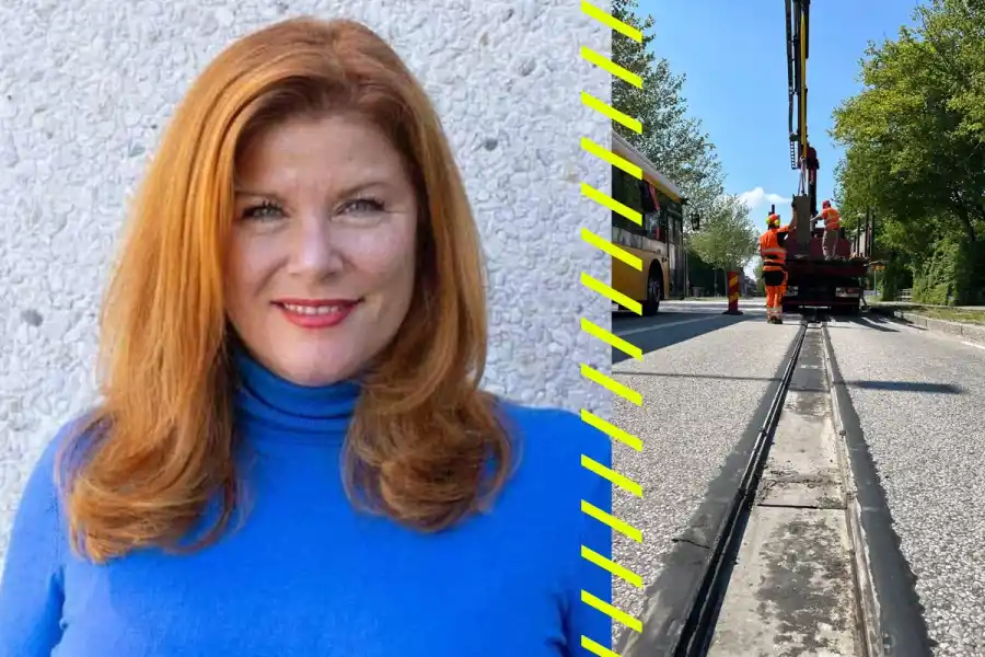 Karin Ebbinghaus Elonroad har genomfört tester i Lund. Foto: pressbilder.