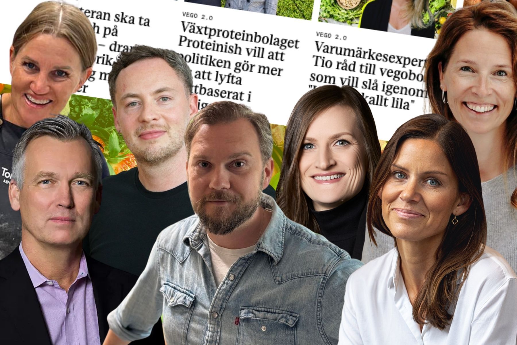 Vego 2.0. Några av profilerna vi pratat. Foto: Pressbilder (montage).