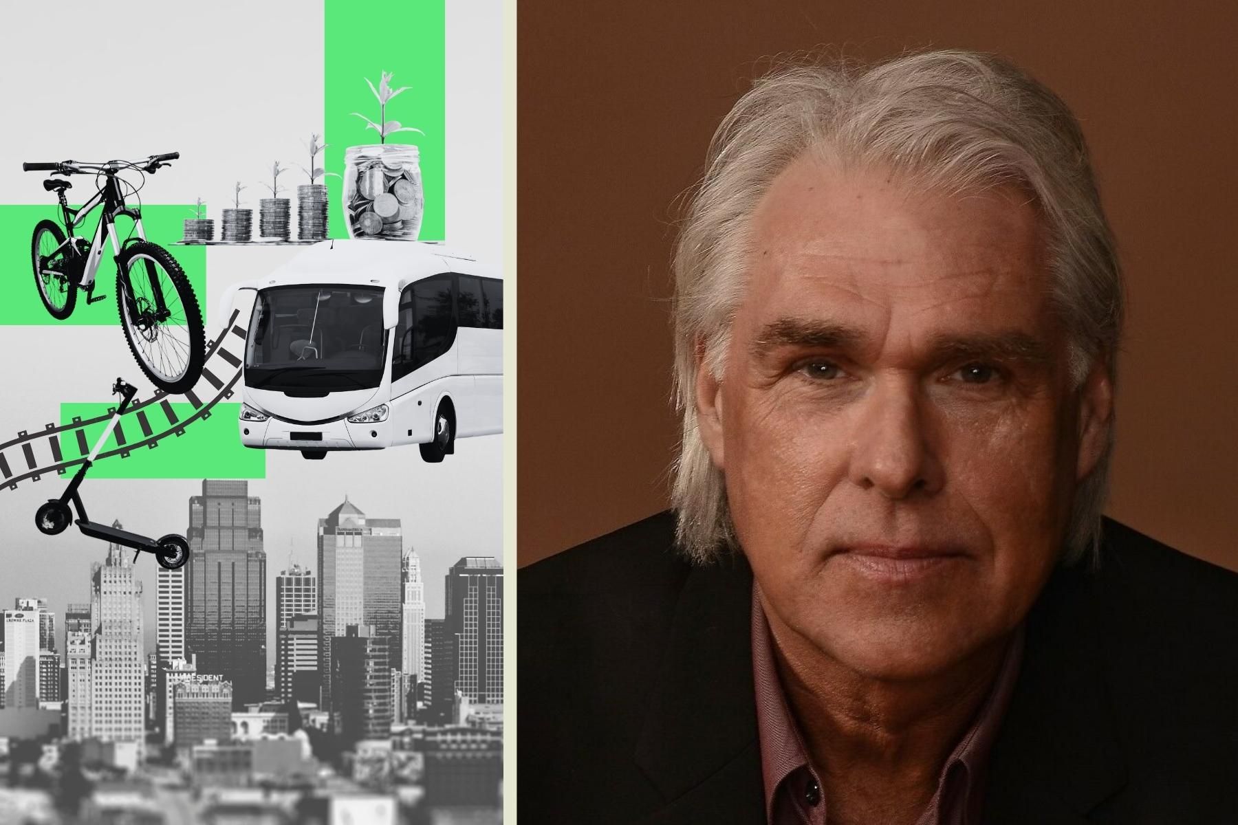 Peter Vest, chef för investeringar och portföljer på EIT Urban Mobility. Foto: press, grafik av Impact Loop.