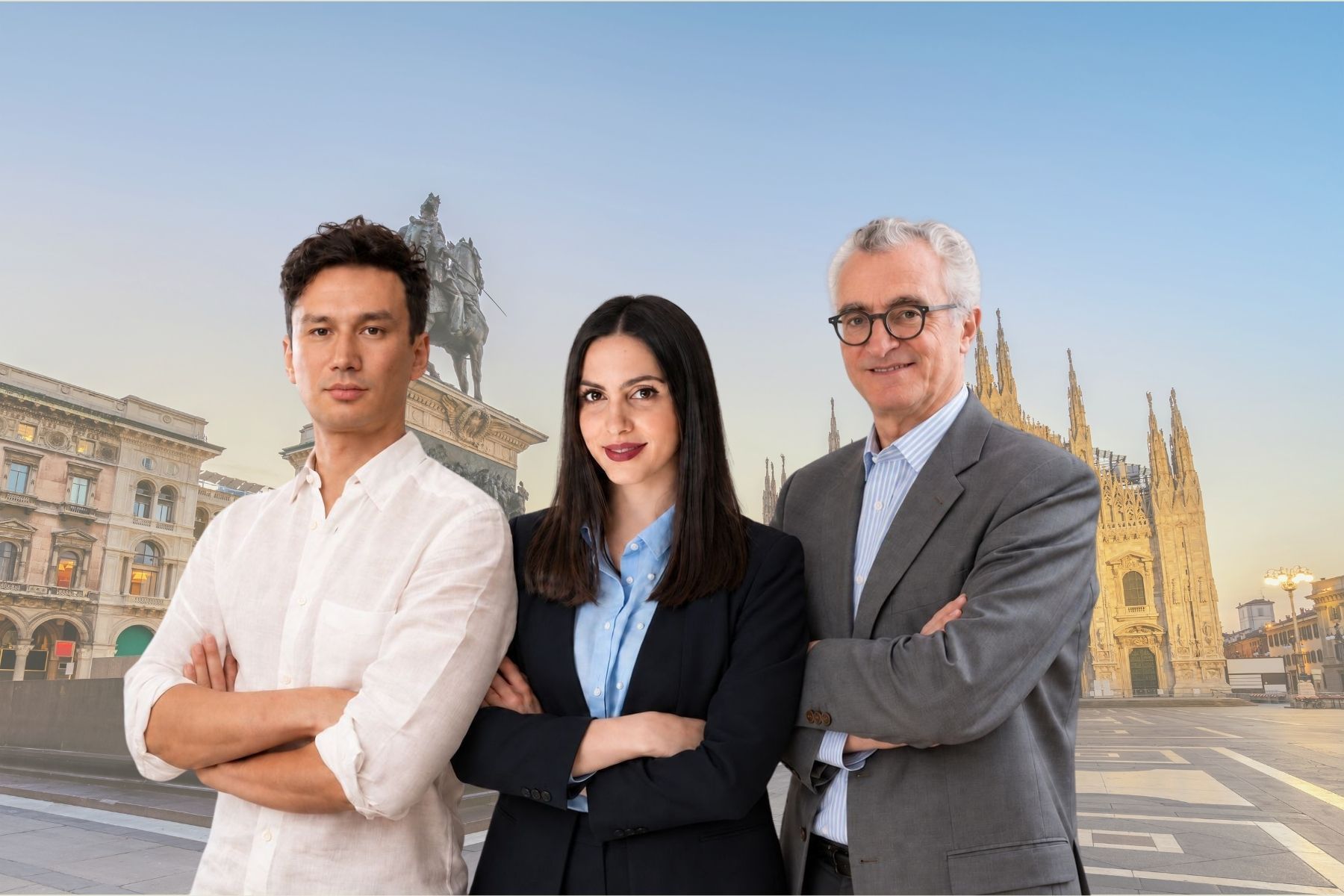 Giulio Montoli, partner at Z_One, Giulia Fazzini, junior partner at Z_One (middle) and Luigi Capello, partner at Z_One (right)