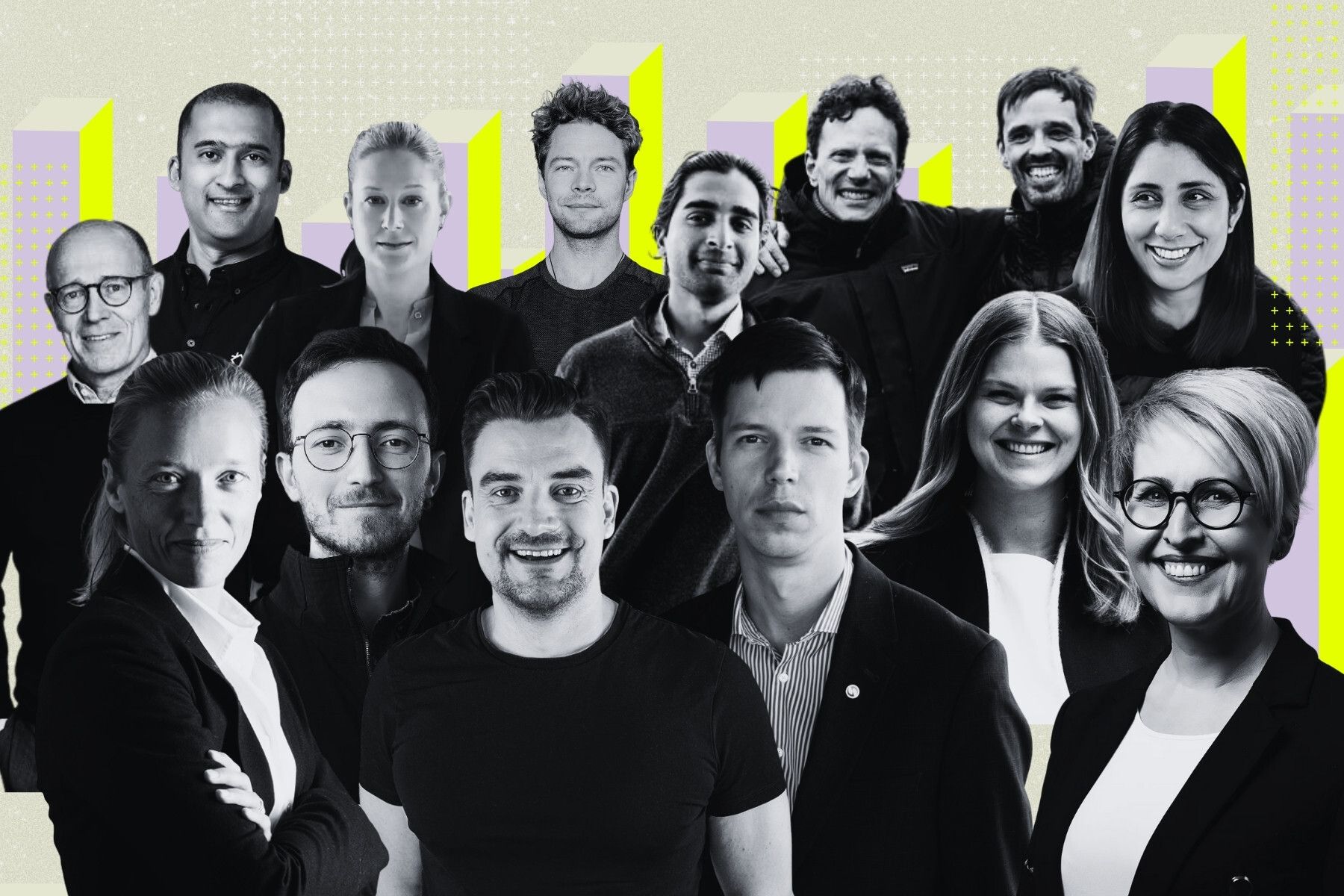 Some of the entrepreneurs and investors behind Europe's top 25 climate tech funding rounds so far in 2025. Image: Press pictures/Impact Loop