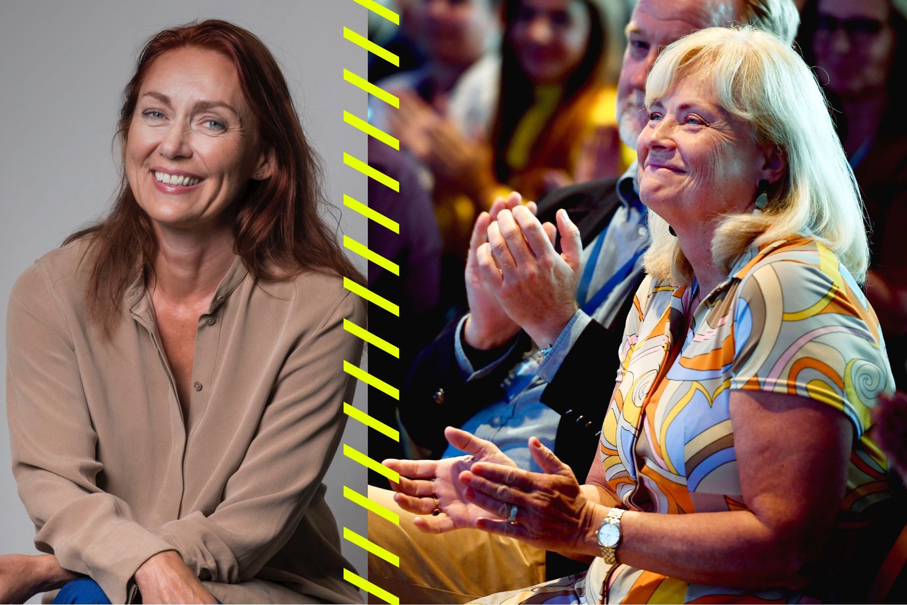 Ruth Brännvall och Anette Björklund Brifalk. Foto: pressbild respektive TT/Erik Simander.