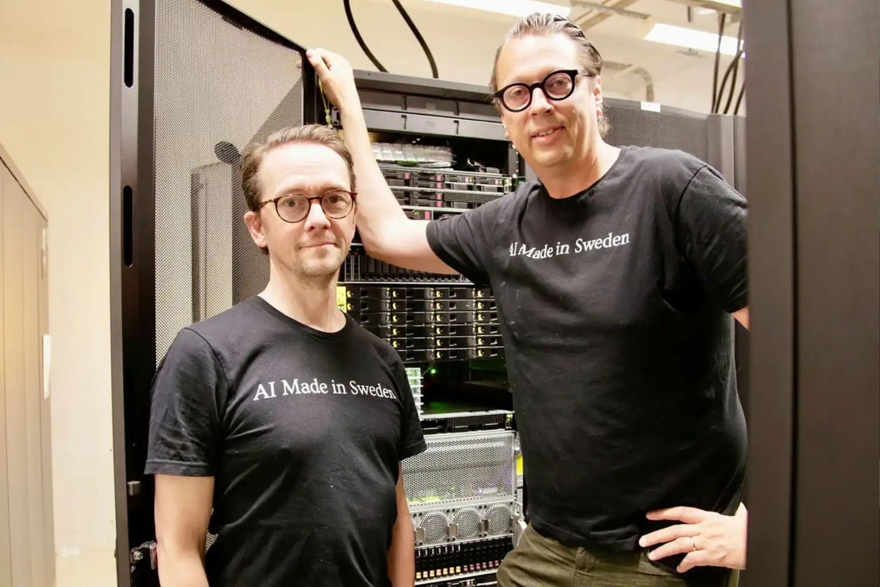 Andreas Lundmark, vd och Christian Landgren, teknisk chef på Berget AI. Foto: pressbild.