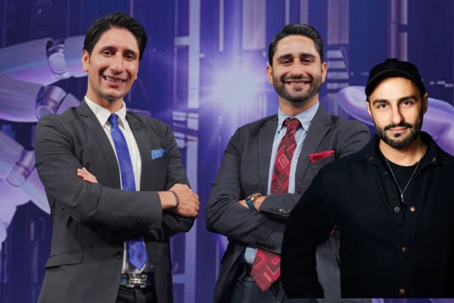 Max Mohammadi, Allen Mohammadi och Ash Pournouri. Foto: pressbilder.