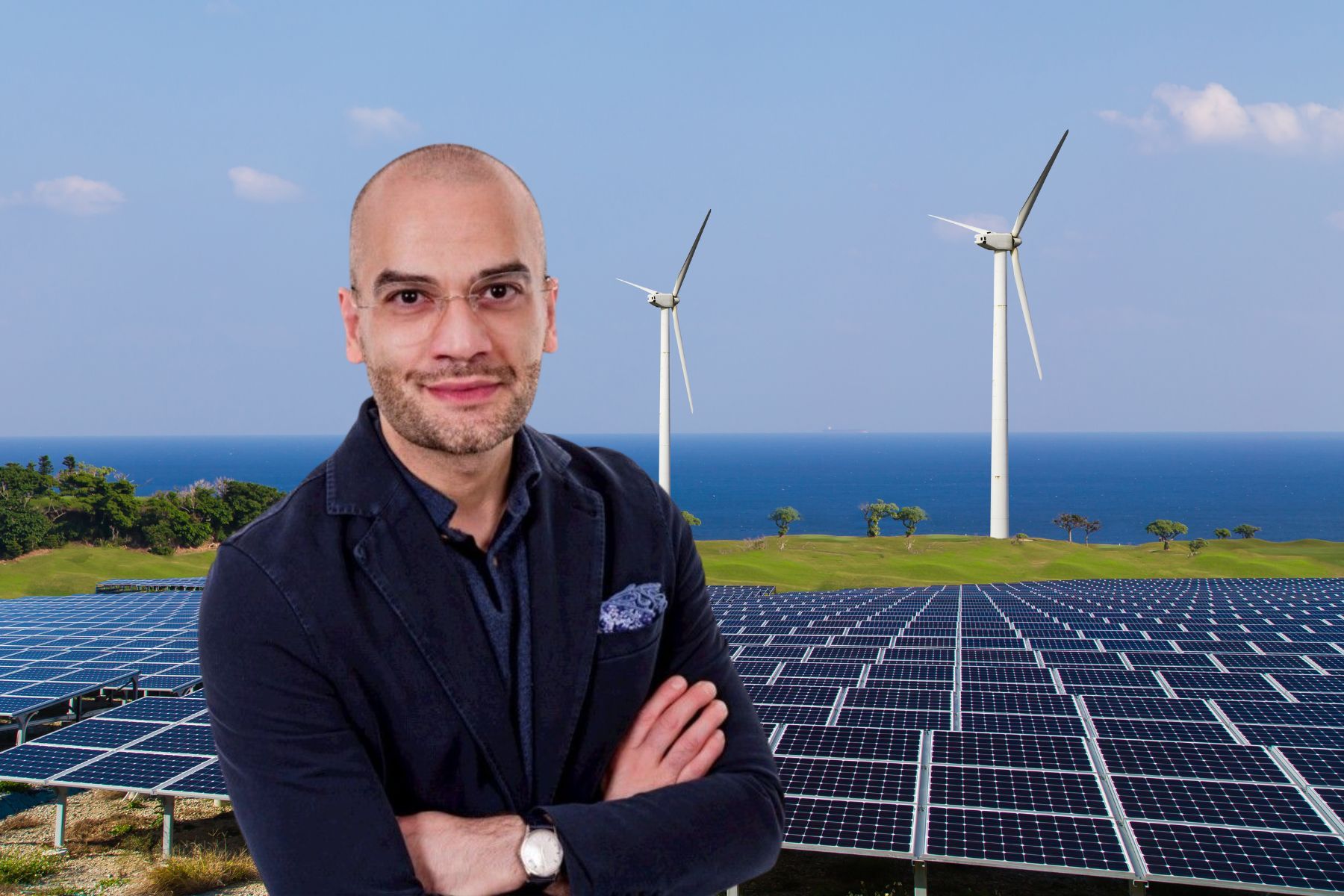 Shwan Lamei är vd på Emulate Energy. Foto: Pressbild/Canva. Collage: Energy Loop.