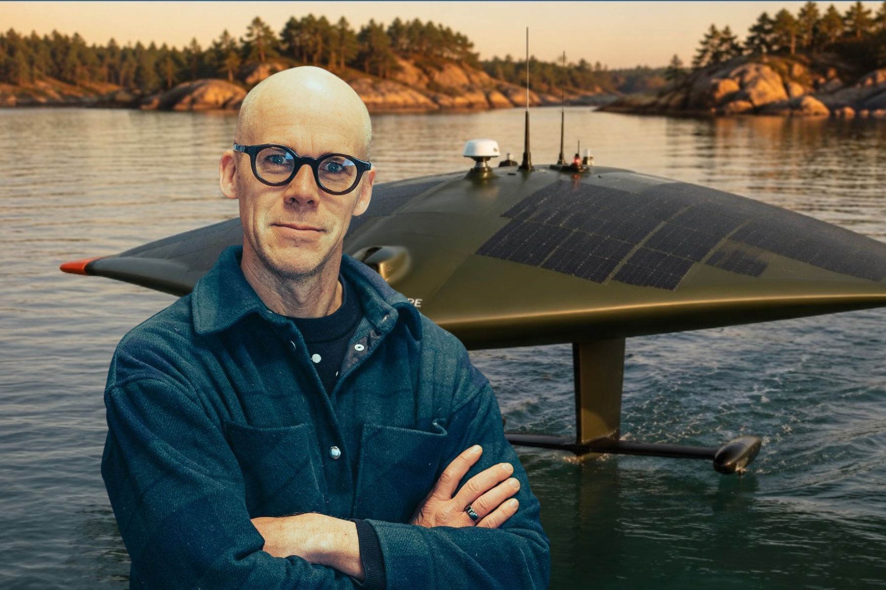 Jonas Nyvang, medgrundare och vd för Stilfold. Foto: Pressbilder (montage).
