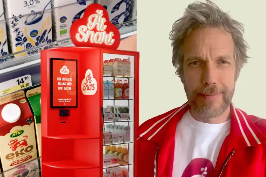 Daniel Bergkvist, ansvarig för innovation och matsvinn på Deligate. Foto: Pressbilder, TT.