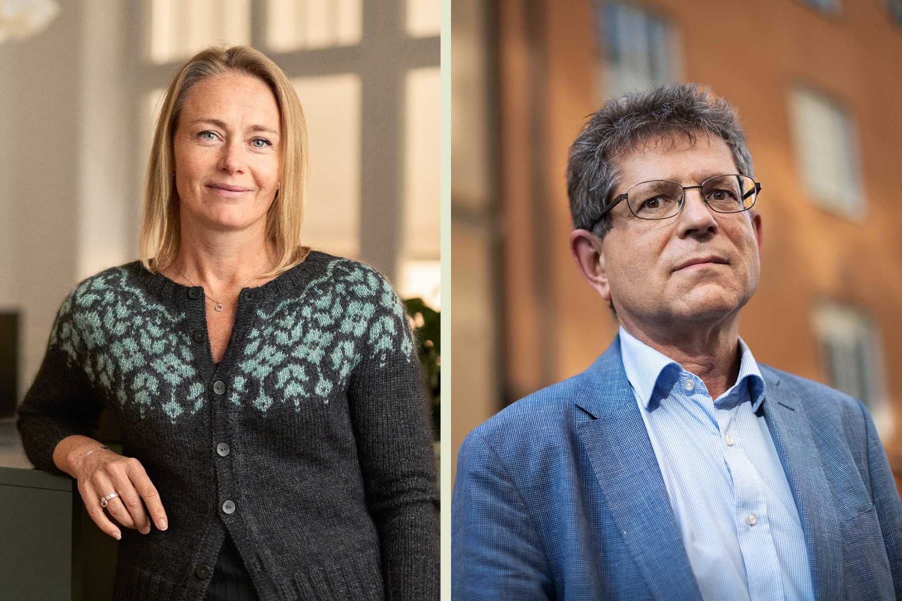 Lina Håkansdotter och Magnus Henrekson. Foto: pressbild och Lisa Hallgren/TT