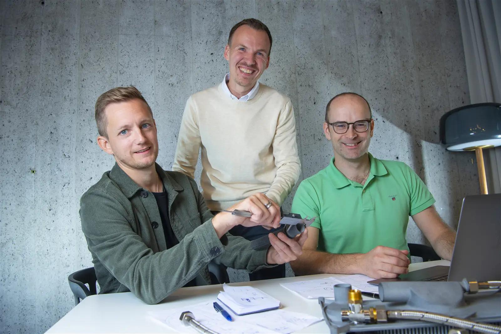 Henrik Hagman, Thomas Holmberg och Gustav Svensson på Enduce. Foto: pressbild.