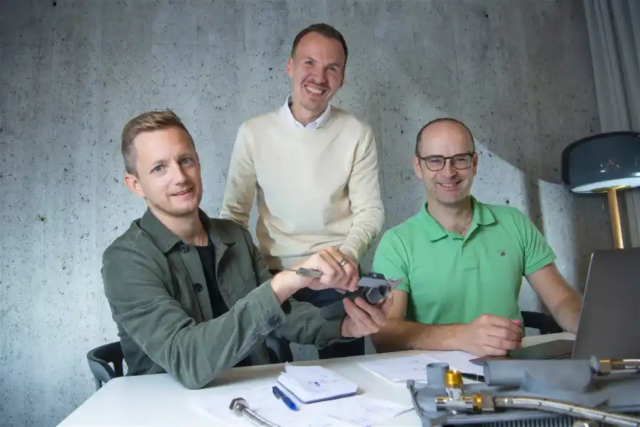 Henrik Hagman, Thomas Holmberg och Gustav Svensson på Enduce. Foto: pressbild.