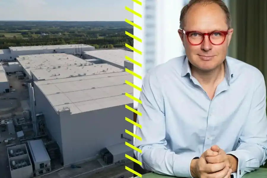 Erik Zsiga, presschef på Northvolt. Foto: pressbild/TT.